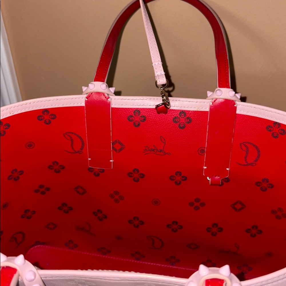 Christian Louboutin Light Pink Tote with Red Interior - Picture 14 of 16